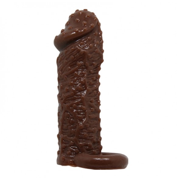 BAILE - Brave Man Penis Extended Dotted Sleeve With Ball Strap (L:13cm - D:4cm) BAILE - Brave Man Penis Extended Dotted Sleeve With Ball Strap (L:13cm - D:4cm)